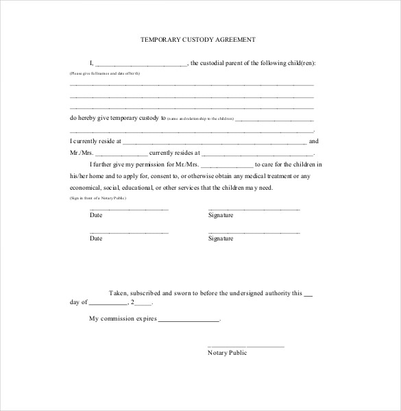 Printable Pet Custody Agreement