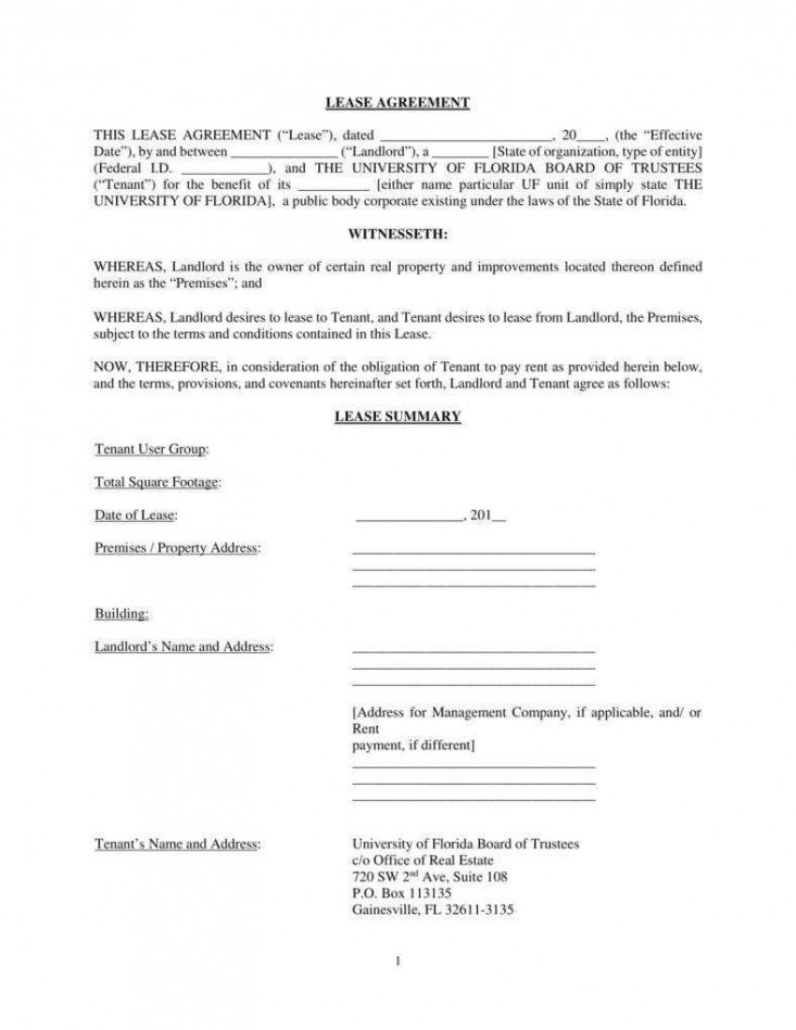 Printable Renters Agreement Contract Template Excel Sample Steemfriends