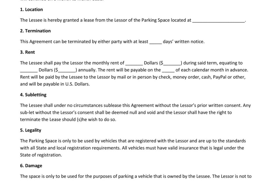Printable Renters Lease Agreement Form Printable Forms Free Online