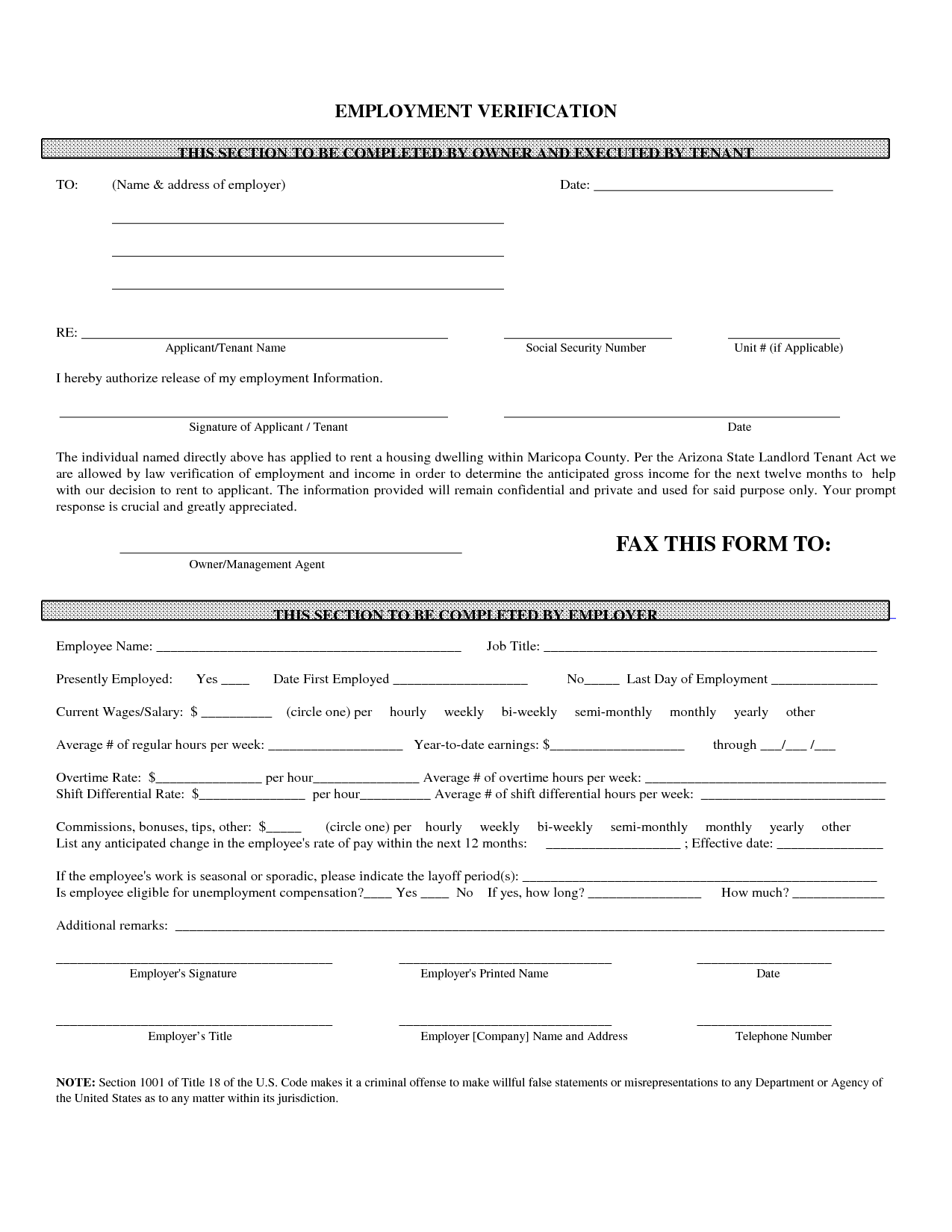 Proof Of Income Form From Employer Free Printable Documents Riset