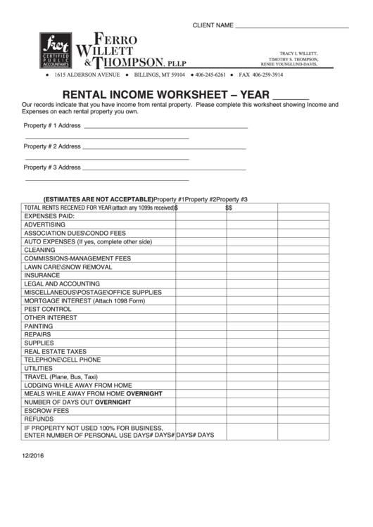 Rental Income And Expense Spreadsheet Template 1 Printable Spreadshee 