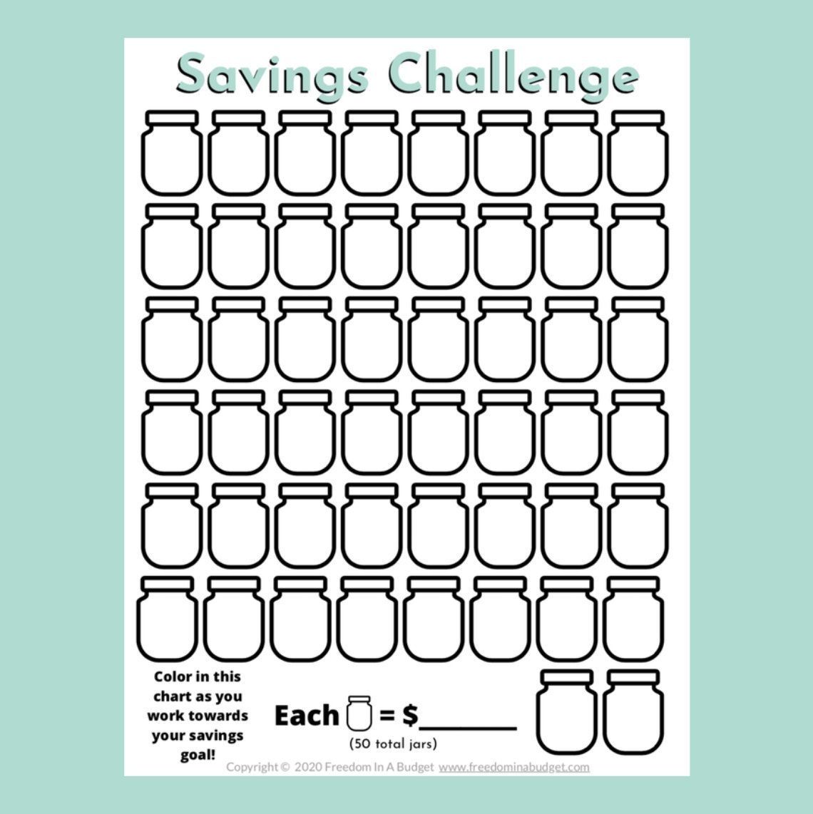 Saving Money Chart Money Saving Strategies Saving Money Budget 52 