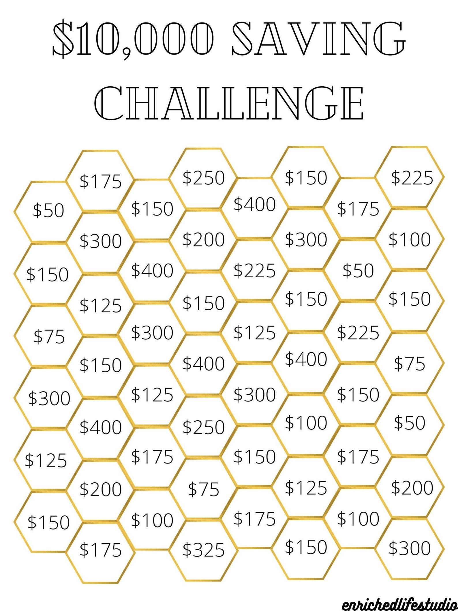 Savings Challenge Printable Pdf Free
