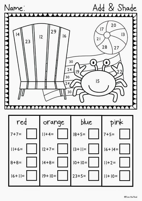 Second Grade Summer Worksheets