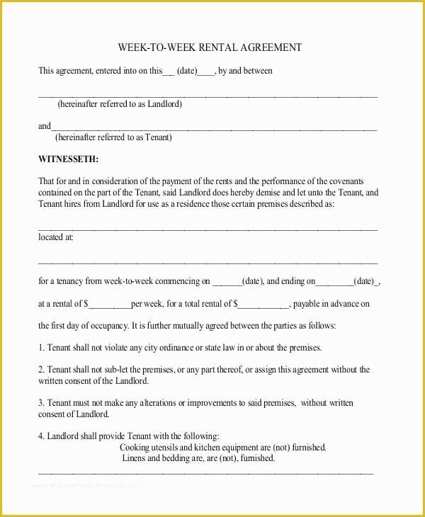 Simple Equipment Rental Agreement Template Free Of 42 Simple Rental 