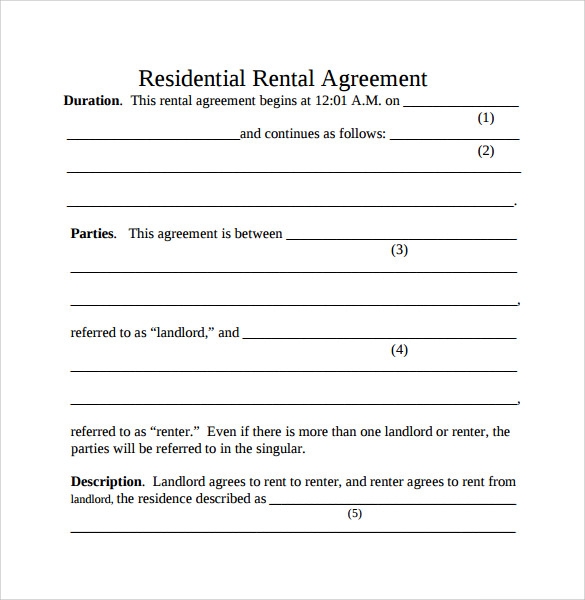 Simple House Rental Agreement Template PARAHYENA