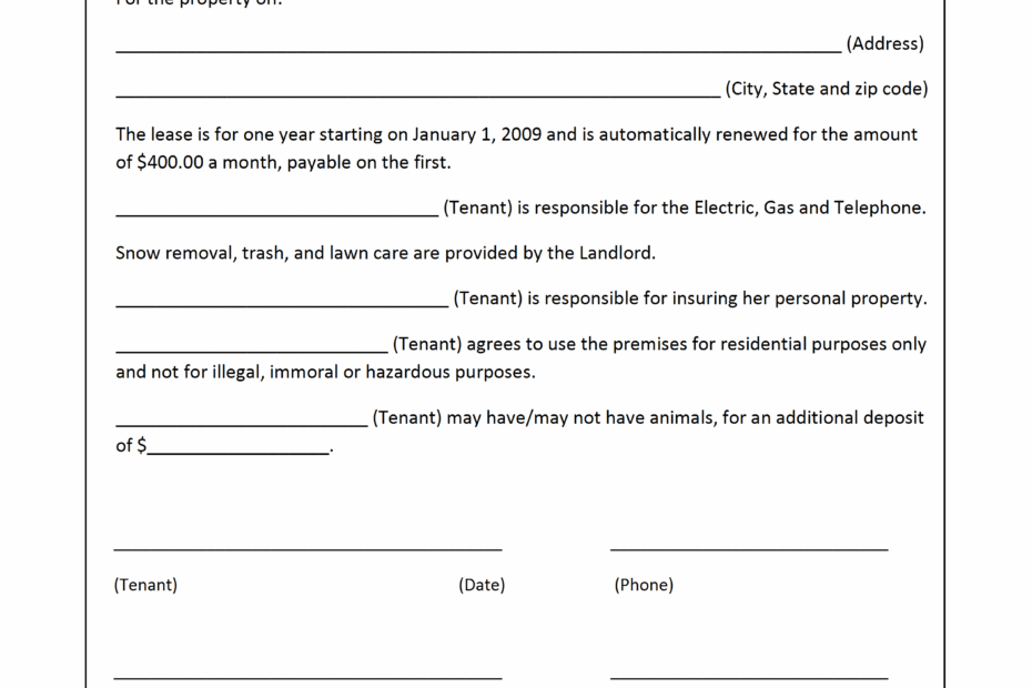 Totally FREE Printable Lease Agreement Printable Lease Agreement