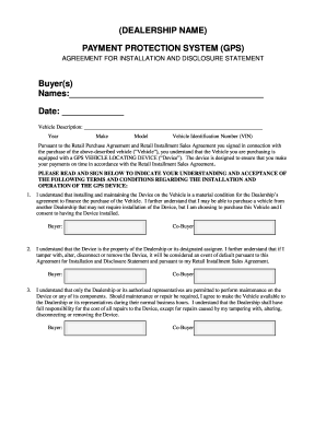 Vehicle Purchase Agreement With Monthly Payments Forms And Templates 